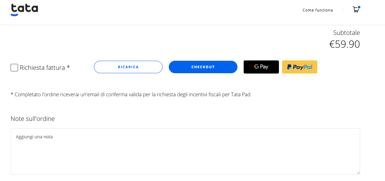 Tata Pad bonus anti abbandono